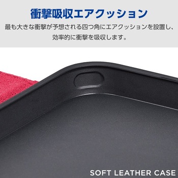 Galaxy A55 5G(SC-53E) ケース レザー 手帳型 マグネット フラップ 衝撃吸収 エレコム