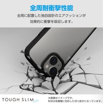 Galaxy A55 5G(SC-53E) ケース ハイブリッド 衝撃吸収 軽量 薄型 背面クリア ストラップホールシート付 エレコム