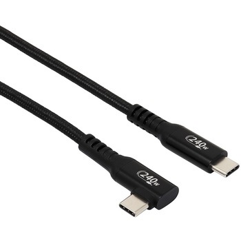 PD240W対応 USB2.0 Type-Cケーブル C横L型 - C 1m アイネックス