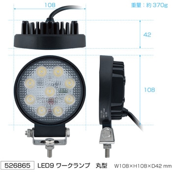 LED9ハイパワーLEDワークランプ 27W JET INOUE(ジェットイノウエ)