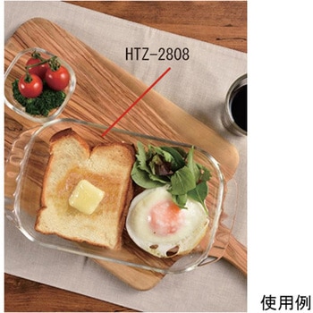 耐熱ガラス製トースター皿 3個セット HARIO