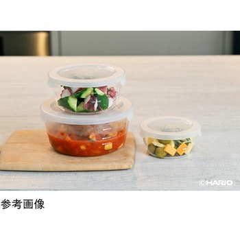 耐熱ガラス製保存容器・丸 1ケース MSTシリーズ HARIO