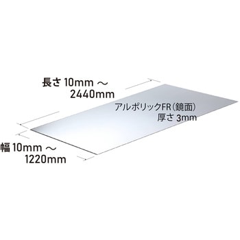 オーダー】アルポリック/fr RF 01 三菱ケミカルインフラテック 厚さ3mm幅10～1220mm長さ10～2440mm - 【通販モノタロウ】