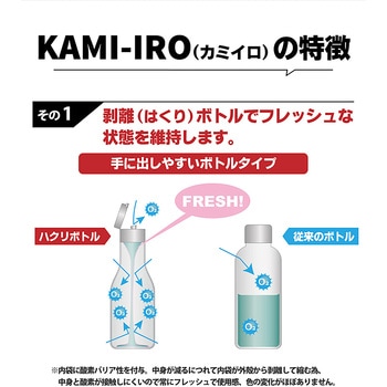 KAMIIRO メンズカラーワックス ボリュームアップ 天然由来成分 DAP
