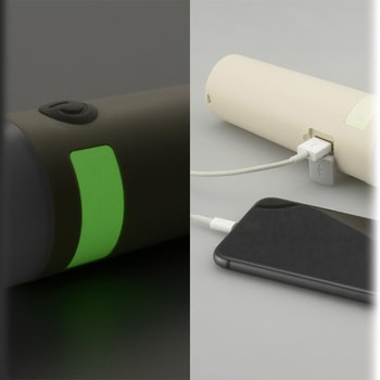 LEDトーチライト&ランタン 給電用USBポート付 300ルーメン オーム電機