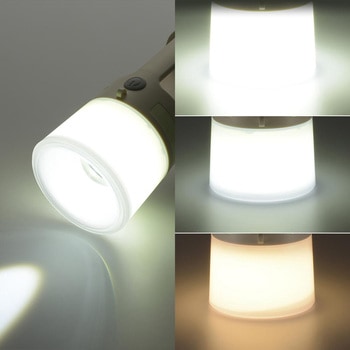 LEDトーチライト&ランタン 給電用USBポート付 450ルーメン オーム電機
