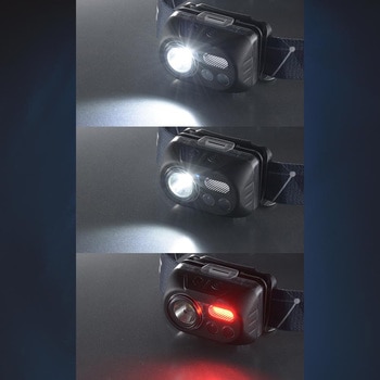 LEDヘッドライト センサー付 ECLAT 240ルーメン オーム電機