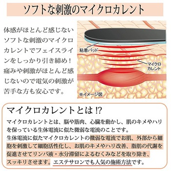 オムニ フェイスラックイージー マイクロカレント美顔器 貼るだけリフトアップ OMNI