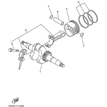 部品 EF2800iSE(7CHL， 2015) 020 YAMAHA(ヤマハ) 関連商品・部品