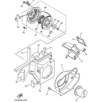 部品 EF2800iSE(7CHL， 2015) 020 YAMAHA(ヤマハ) 関連商品・部品