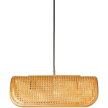 RATTAN PENGANT LAMP 2BULB NT BRID