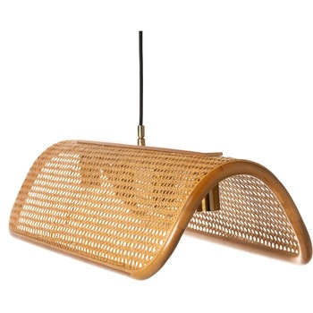RATTAN PENGANT LAMP 4BULB NT BRID