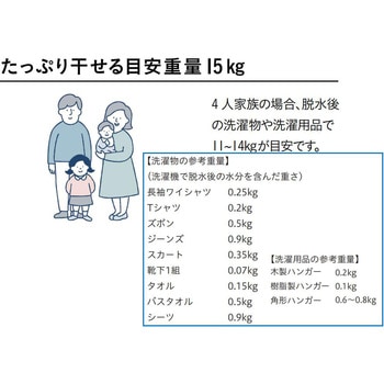 ホスクリーン「BAR型」 固定式室内物干 BK(ブラック)色 GIKEN(川口技研)