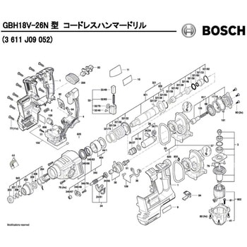1600A007JH i R[hXn}[h GBH18V-26N^ BOSCH({bV) Rg[Gg 79500069