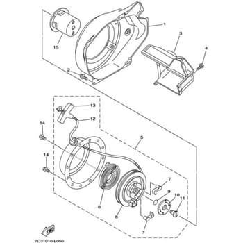 95817-06012 部品 EF2300/EF23H(7C31， 2016) 050 1個 YAMAHA(ヤマハ