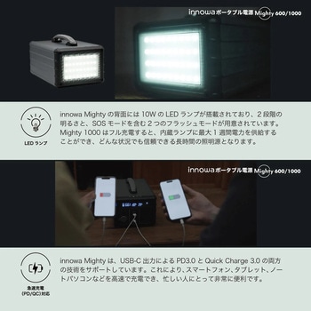 innowa ポータブル電源 Mighty 600 NHTechnology(NHテクノロジー)