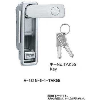 強制押出し機構付防水フラットハンドル TAKIGEN(タキゲン)