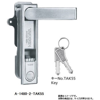 ステンレス オートロック平面ハンドル TAKIGEN(タキゲン)