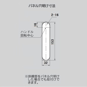 ステンレス オートロック平面ハンドル TAKIGEN(タキゲン)