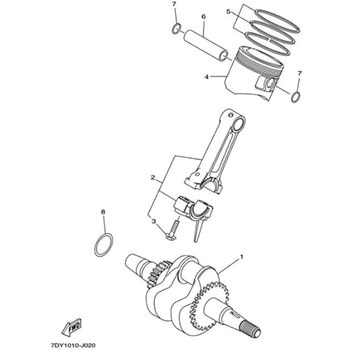 部品 EF900FW(7C11， 2012) 010 YAMAHA(ヤマハ)