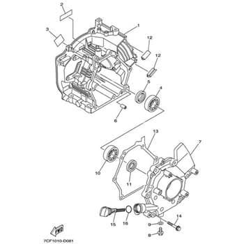 部品 EF2000iS(7CF1， 2015) 020 YAMAHA(ヤマハ)