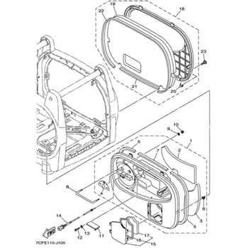 部品 EF2000iS(7CF1， 2015) 020 YAMAHA(ヤマハ)
