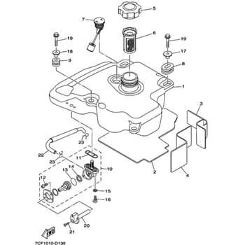 部品 EF2000iS(7CF1， 2015) 020 YAMAHA(ヤマハ)