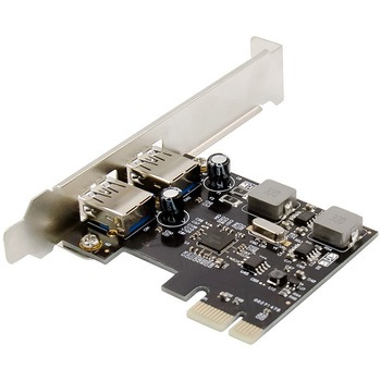 USB3.0 KOMPRESSOR USB3.0 2ポート PCI Express x1 接続 ロープロファイル対応 SD-PEU3R-A2L エアリア