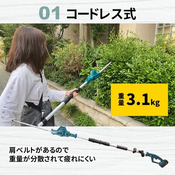 充電式高枝ヘッドトリマー TOOLS LIFE
