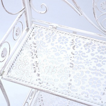 PAAS-3(GR) アンティーク調 ガーデンラック 折りたたみ式 1台 YAMAZEN