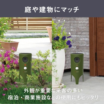 ネコを寄せ付けない ネコよけセンサー「猫しっし ソーラー」 ムサシ