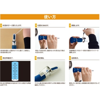 手持屈折計 高糖度用(0～90%) ワールドボス
