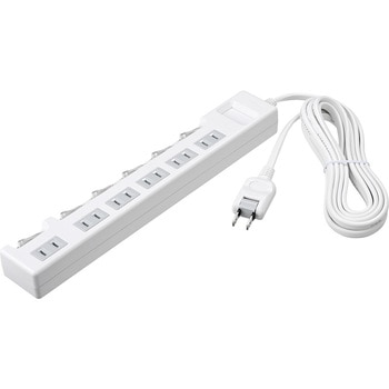 2ピン式電源タップ 個別スイッチ/ほこり防止シャッター付 BUFFALO(バッファロー)