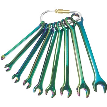 BEST 9pcs．ミニコンビレンチセット(カラビナ付き) ベストツール