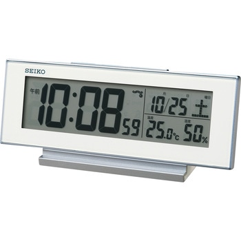電波時計(温湿度付・アラーム連動・自動点灯) セイコー(SEIKO)