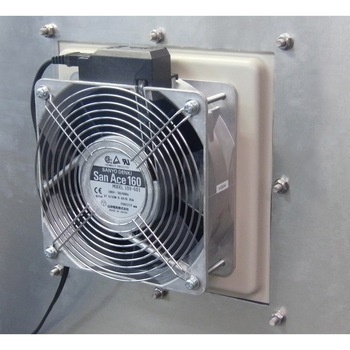 薄型防噴流ギャラリーファン付 篠原電機