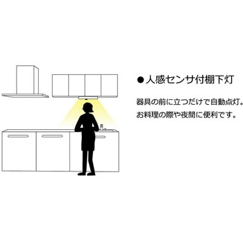 【新品未使用】キッチンライト　ホタルクス(HWDGS22005) NEC ホタルクス(旧NEC) HWDGS22005 LED棚下灯 キッチンライト 人