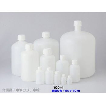 PE細口瓶 白 コクゴ