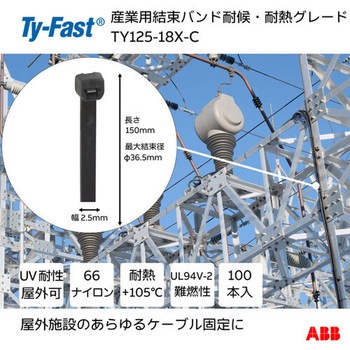 Ty-Fast(タイファスト)産業用ケーブルタイ(結束バンド) TY-Fast