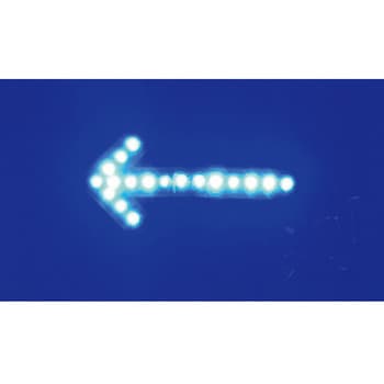 LEDマグネット付シート矢印板 ミズケイ