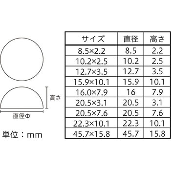 戸当たりクッション粘着付 八幡ねじ