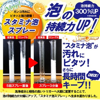 スーパーオレンジ消臭・除菌泡タイプ480mL UYEKI