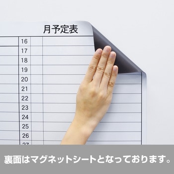 非売品　スケジュールボード マグネットスケジュールボードシート 月予定表 MagX(マグ