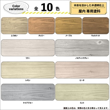 ボタニカルペイント 環境にやさしい 水性ステイン(木目を生かした半透明着色仕上) カンペハピオ