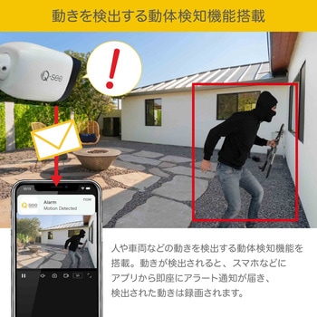 Qsee NVRシステム増設用カメラ  4K  IP67  カラーナイトビジョン スポットライト 1台 Q-see(キューシー)