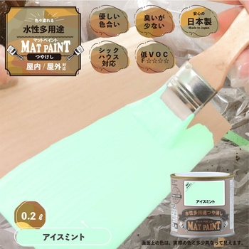 マットペイント 水性多用途塗料(つや消し) カンペハピオ