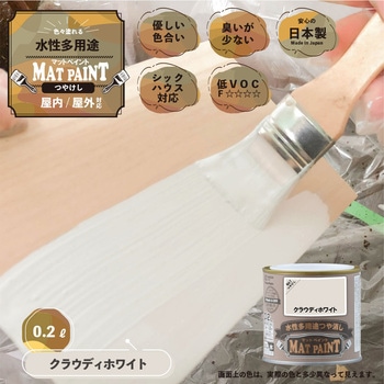 マットペイント 水性多用途塗料(つや消し) カンペハピオ