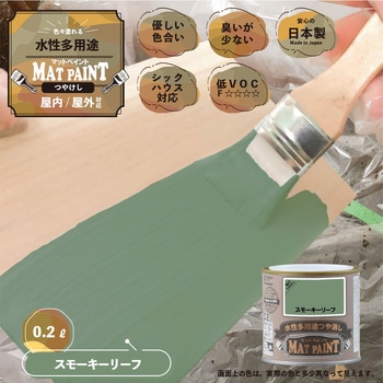 マットペイント 水性多用途塗料(つや消し) カンペハピオ