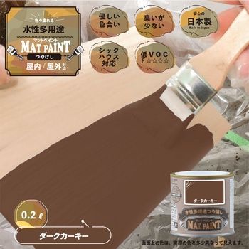 マットペイント 水性多用途塗料(つや消し) カンペハピオ