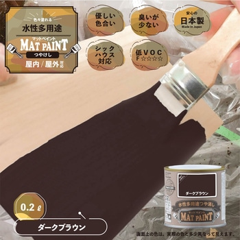 マットペイント 水性多用途塗料(つや消し) カンペハピオ